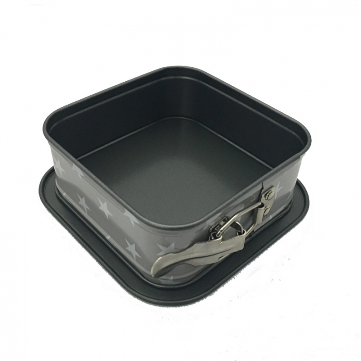 Baking Tool High Temperature Resistance Metal Square Live buckle Cake Removable Mould  Kitchen Restaurant Supplies