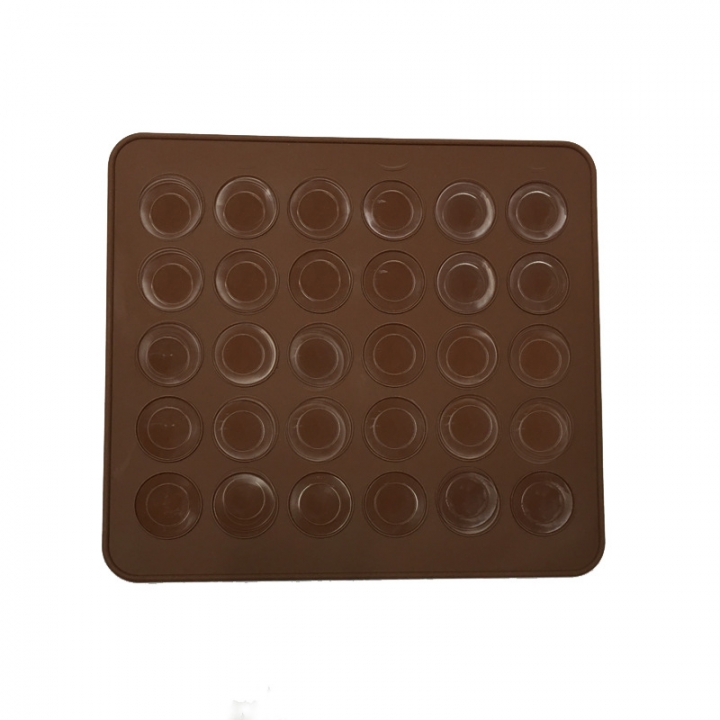 Baking Mould Food Grade High Temperature Resistance Silica Gel Mat 30 Turns Macaron Silicone Pad  Kitchen Restaurant Supplies