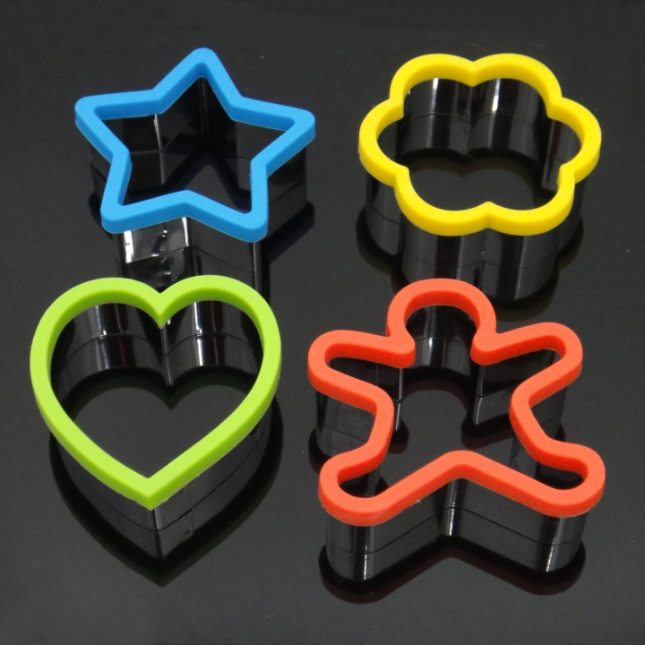 DIY Baking Tool Creativity Stainless Steel Cookies Mould Silica gel Cookies Cutting die  Kitchen Restaurant Supplies