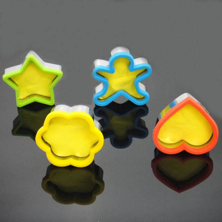 DIY Baking Tool Creativity Stainless Steel Cookies Mould Silica gel Cookies Cutting die  Kitchen Restaurant Supplies