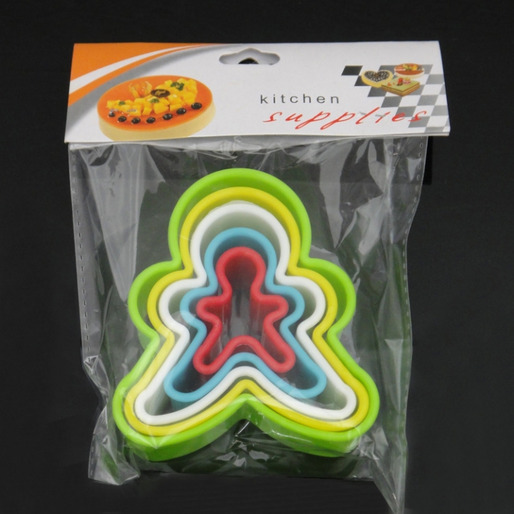 DIY Baking Mould Plastic Color Human Form Cookies Mould Cookies Cookie Mold Cake