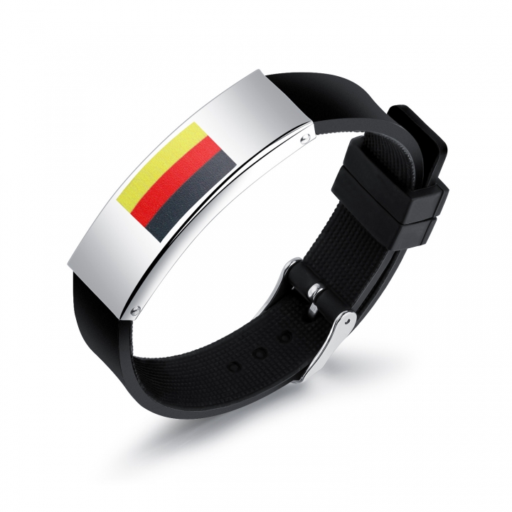 2018 Russia World Cup National flag Logo Fan Wristband Personality Silica Gel Men Bracelets