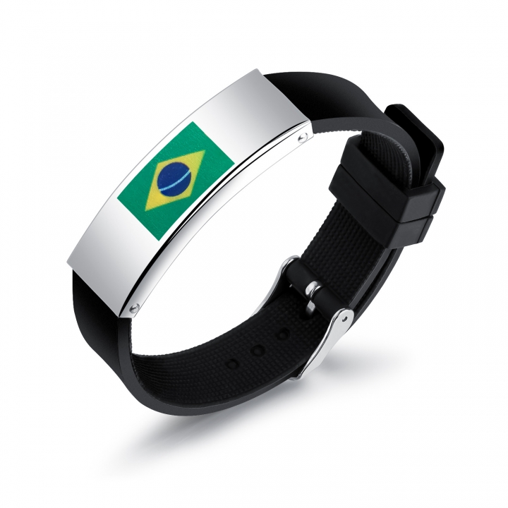 2018 Russia World Cup National flag Logo Fan Wristband Personality Silica Gel Men Bracelets