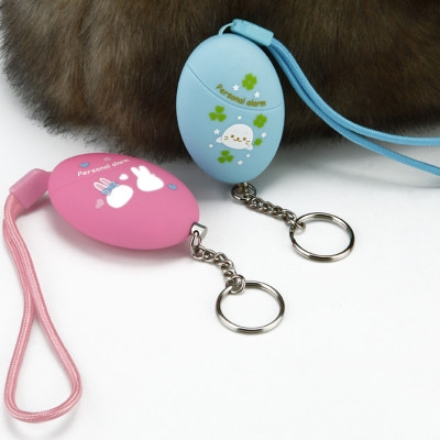 Rubber White Rabbit Cartoon Anti-wolf Device With Rope Woman Robber