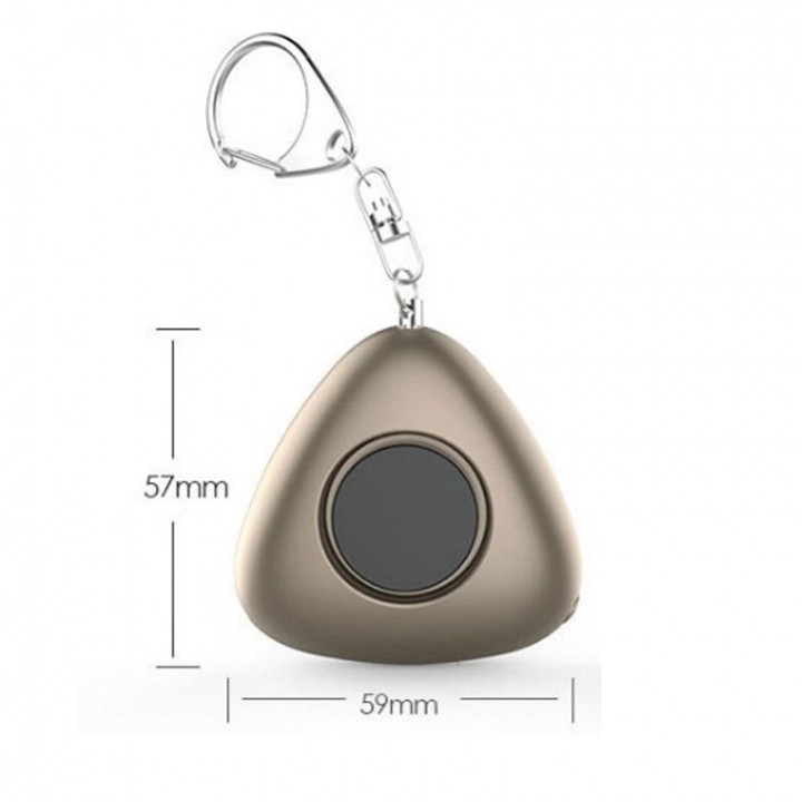 120dB Triangled Multi-functional Personal Alarm Safety Security Rape Alarm Key Chain Loud