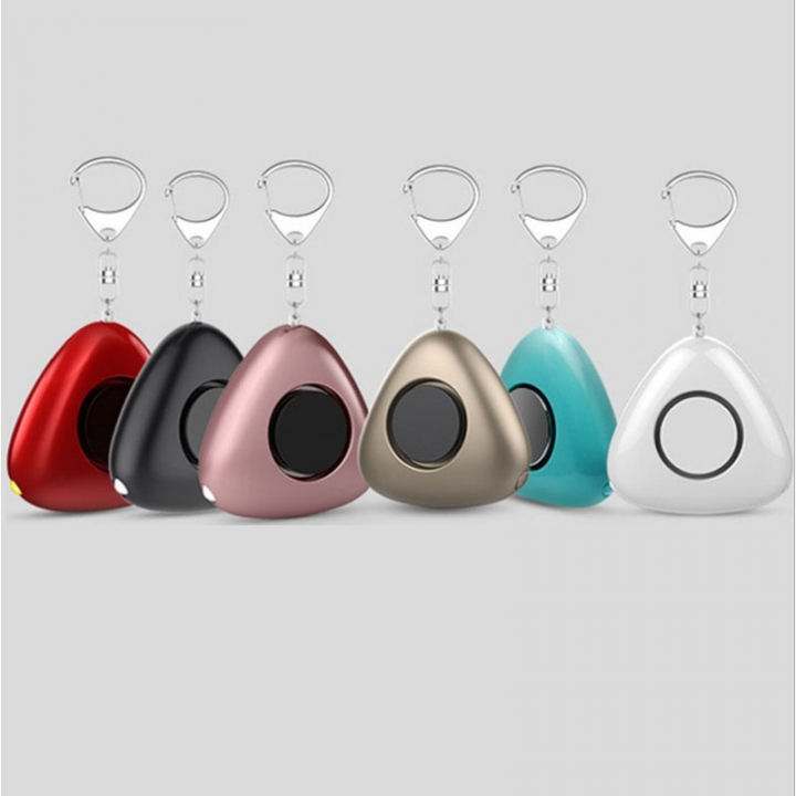 120dB Triangled Multi-functional Personal Alarm Safety Security Rape Alarm Key Chain Loud