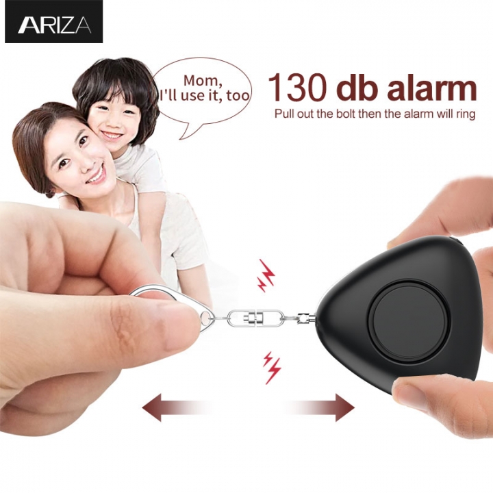 120dB Triangled Multi-functional Personal Alarm Safety Security Rape Alarm Key Chain Loud
