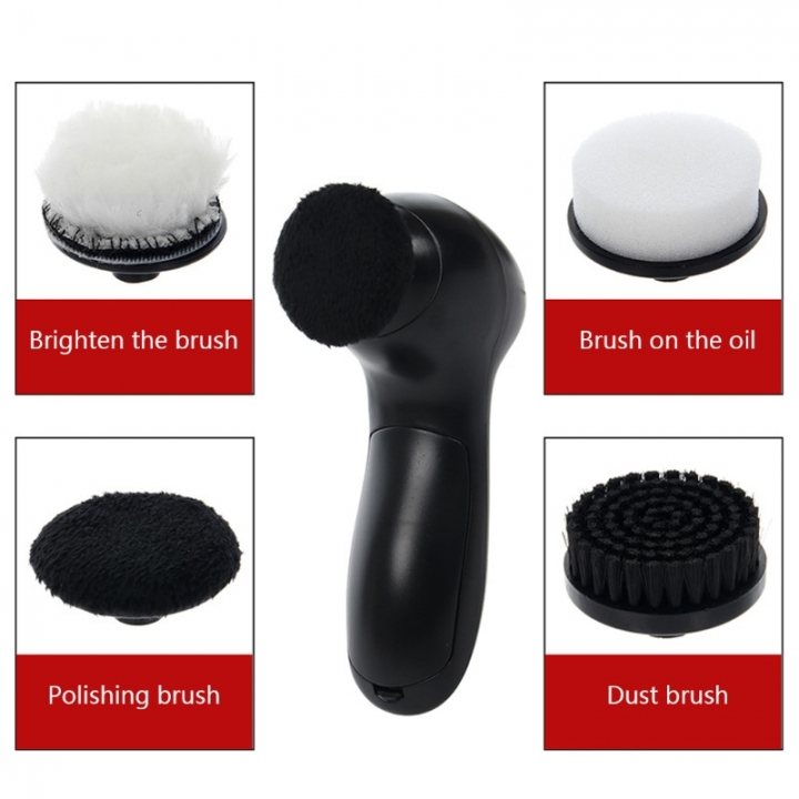 Electric Shoe Brush Shoe Polisher Portable Hand-held Auto Polish Leather Brush Leather Care