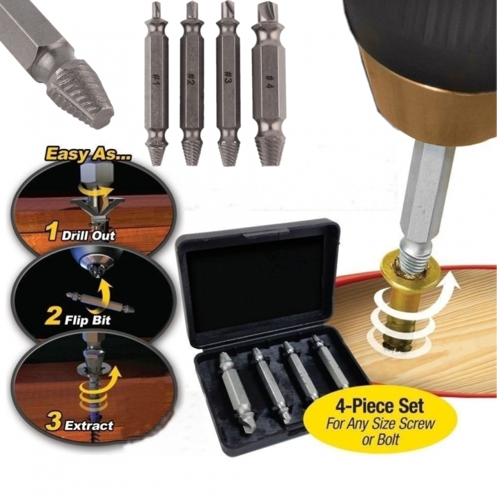 Speed Out Core Drill bit Damaged Screw Extractor Remover Drill For Removing Any stripped screw