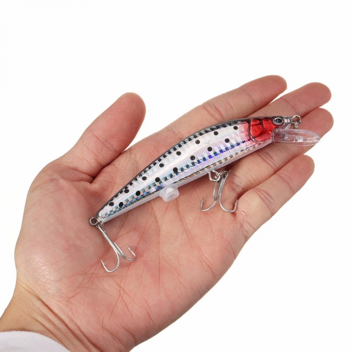 Rechargeable Lure 1pc 12.5cm 40g Swimbait Twitching LED Fishing Lure Lifelike Hard Bait