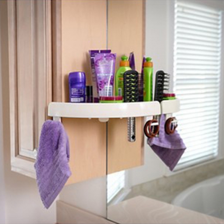 Marks Function Triangle Luggage Carrier SnapUp Shelf Shower Room Rack Rack Accept Frame