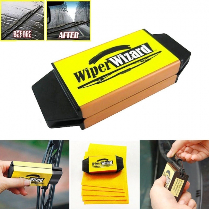 Car Windshield Wiper Wizard Blade Restorer with 5pcs Wizard Wipes Van Windscreen Cleaner