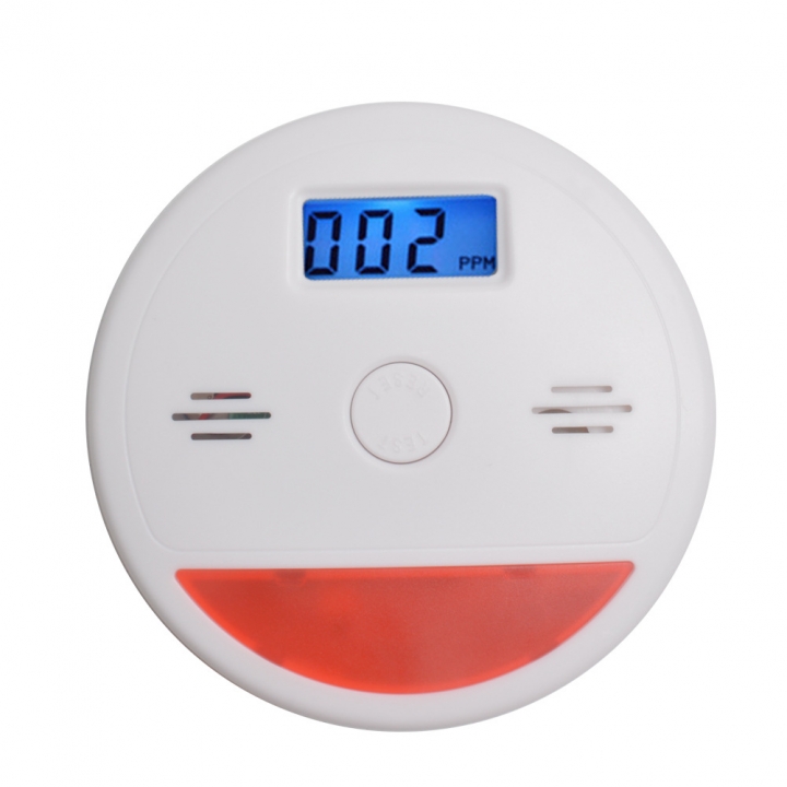 Safety Caveat liquid Crystal Carbon Monoxide Poisoning Monitor Fire Alarm Call the Police Detector