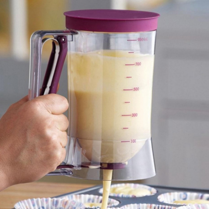Baking Tool Cake Dough Dispenser Cupcake Funnel Batter Dispenser Valve Measuring