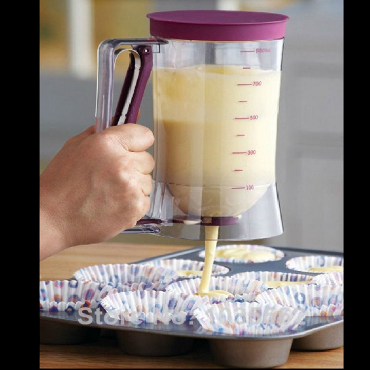 Baking Tool Cake Dough Dispenser Cupcake Funnel Batter Dispenser Valve Measuring