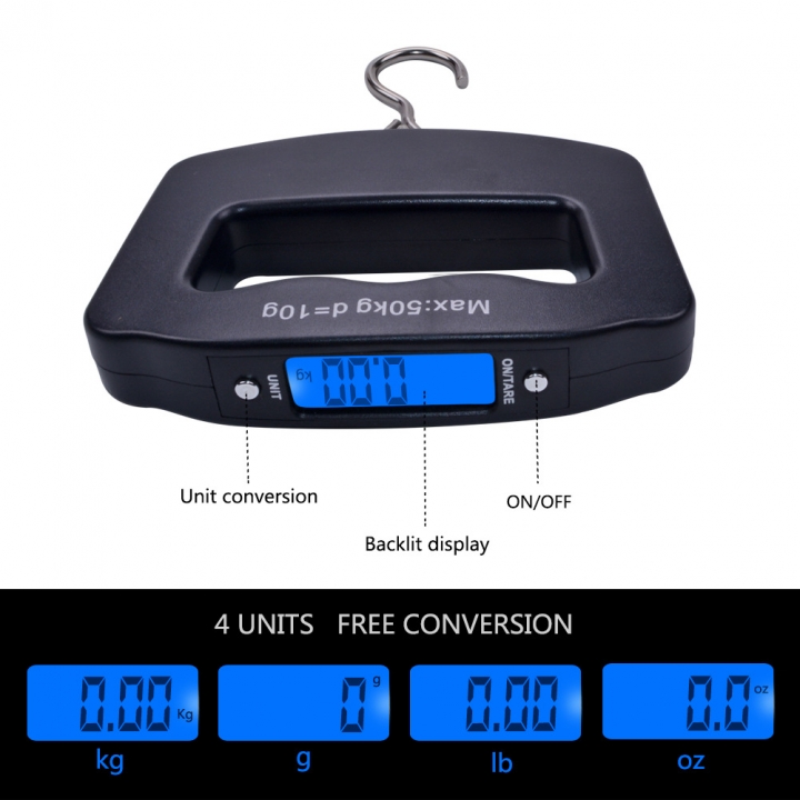 Portable Electronic Scale Luggage Scale 50KG High Precision Luggage scale Hook