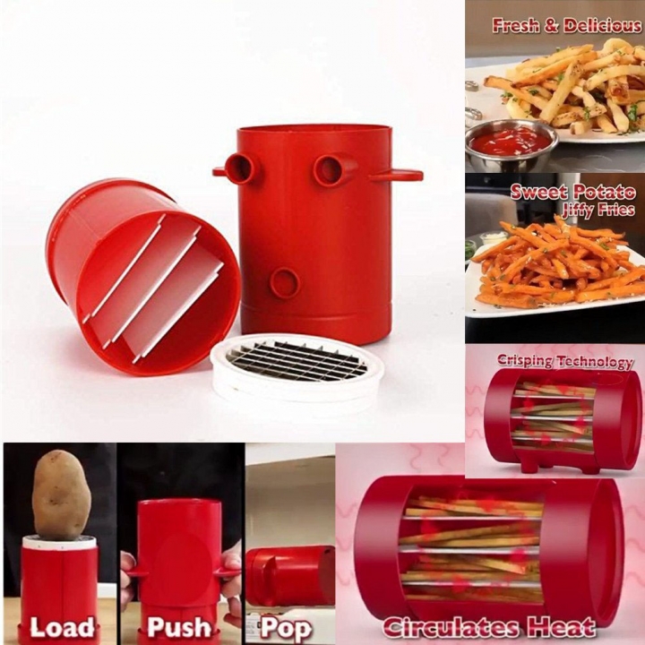 Fries Potatoes Maker Potato slicers French Fries Maker French Fries Cutter  Container Kitchen Restaurant Supplies