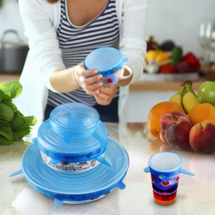Suction Lid-bowl Pan Cooking Pot Lid-silicon Stretch Lids Silicone Cover Pan Spill Lid Stopper Cover