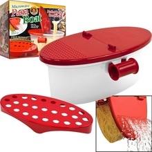 Cooker Heat Resistant PP Boat Microwave Steamer Boat Strainer Microwave Kitchen Tools