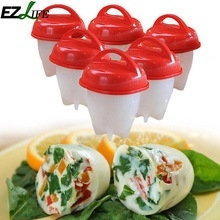 Silicone Egglettes Egg Cooker Hard Boiled Eggs Eggies Without the Shell For Egg Tools