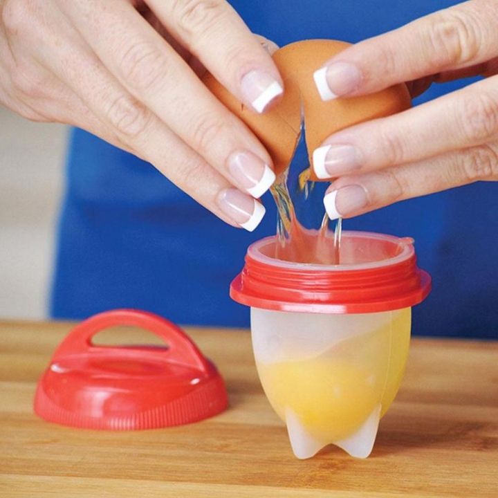 Silicone Egglettes Egg Cooker Hard Boiled Eggs Eggies Without the Shell For Egg Tools