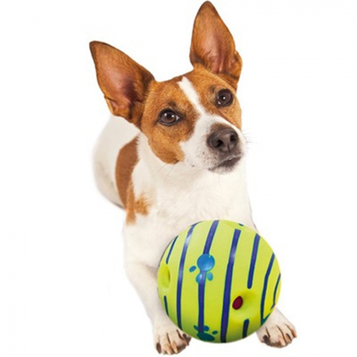 Interesting Ecofriendly Wobble Wag Giggle Ball Dog Play Training With Funny Sound Make Dogs Happy