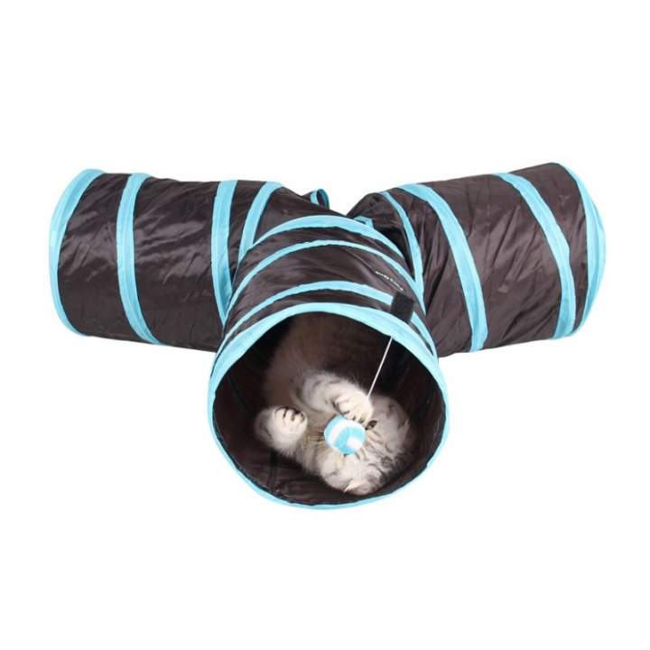 The Three-Way Ring Cat Paper Channel Will Issue Rustling Sound Pet Cat Tunnel Foldable Toys