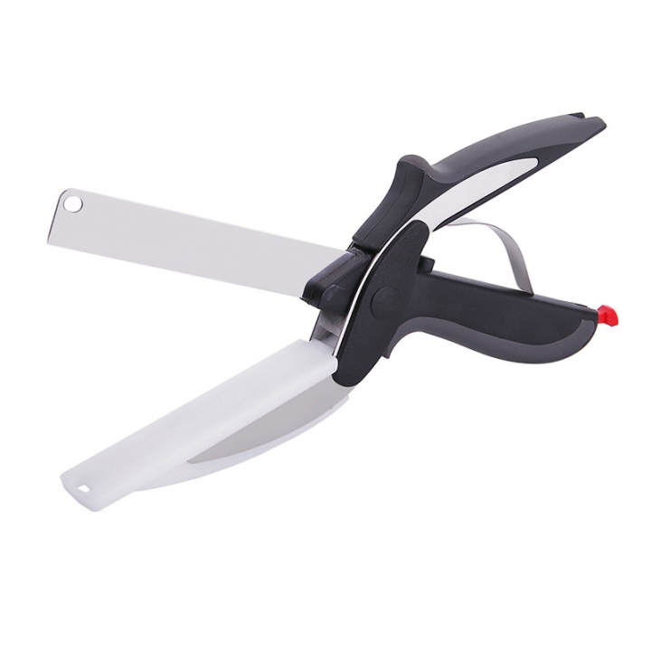 Kitchen Scissors Smart Cutter Kitchen Knife Shears Vegetable Slicer Dicer with Cutting Board