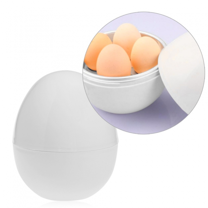 Egg Modeling Microwave Oven Dedicated 4 Eggs Egg Boiler  Egg Shape egg Steamer  Kitchen Restaurant Supplies