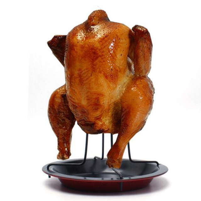 Rotisserie Chicken Holder Thickened Duck Baked Chicken Dish Non-stick Picnic Grill Kitchen BBQ Tools