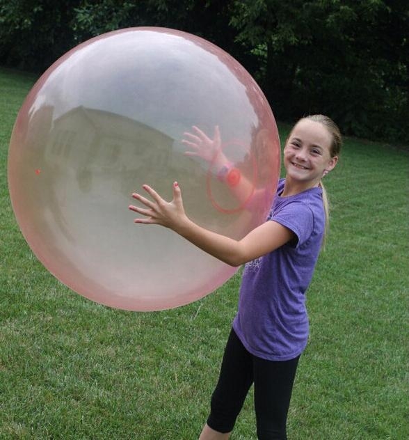 Bubble Ball Inflatable Ball Firm Ball Comfortable Random Color Latex Transparent Wubble Bubble