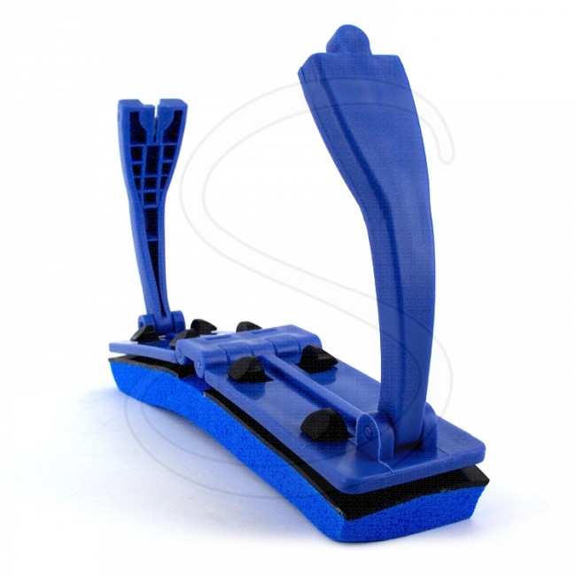 New Folded Ideas Sponge Blue Sponge Flexi Brush with Handle for Window, Desk and Kitchen