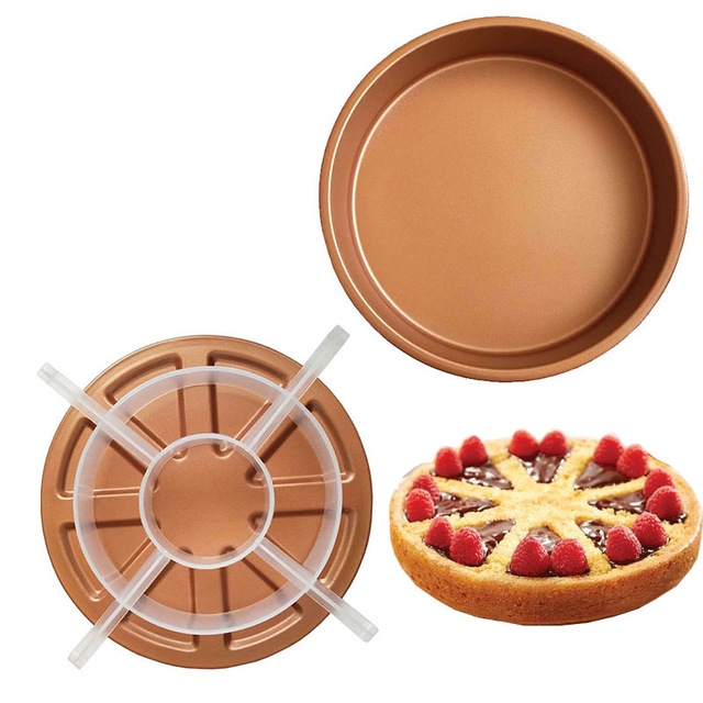 Cake Mold Copper Chef Perfect Cake Pan Magic Middle Pockets Cutters Baking Kitchen Tools DIY Cake