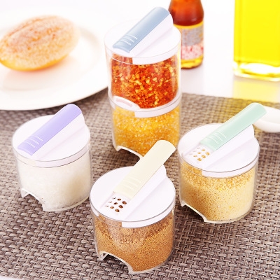 Creativity Kitchen Supplies 5 in 1 Spice Jar Castor Seasoning Box Set