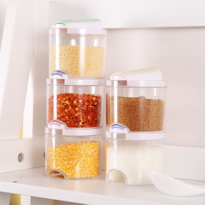 Creativity Kitchen Supplies 5 in 1 Spice Jar Castor Seasoning Box Set