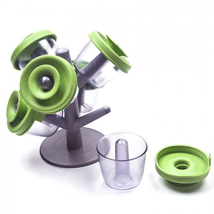 Seasoning Tree Shape Stand Pop Up Spice Rack Condiment Cruet Storage Box Kitchen Tools