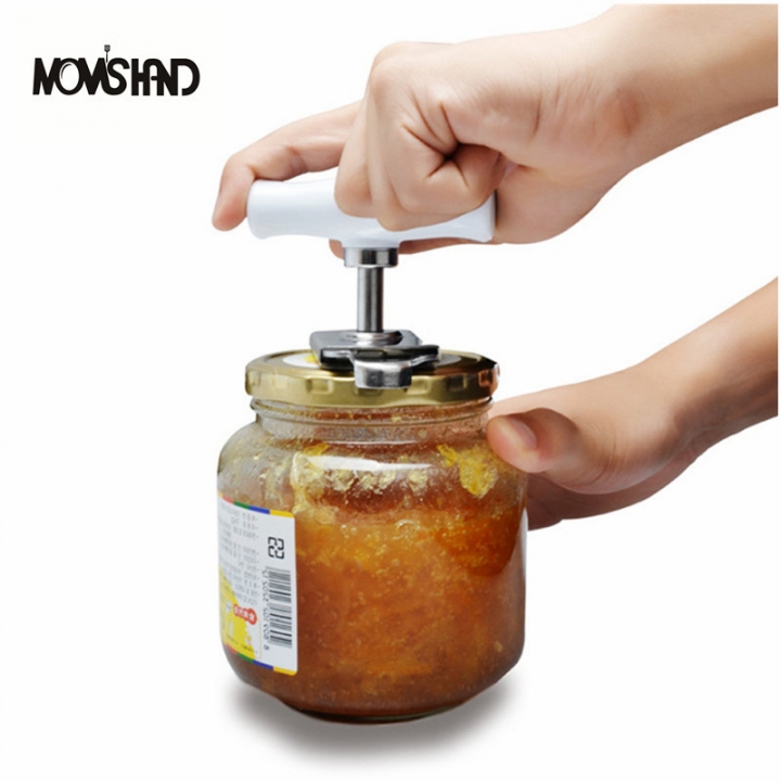 MOM'S HAND Adjustable Can Opener Stainless Steel Manual Can Opener Bottle Opener Easy Can Opener  Kitchen Restaurant Supplies