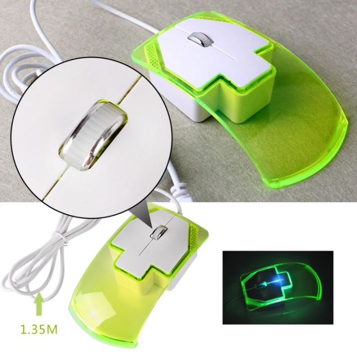 Led Optical Wired Mouse Beautiful Blue Light USB Mouse Mice For Computer PC Laptop Desktop