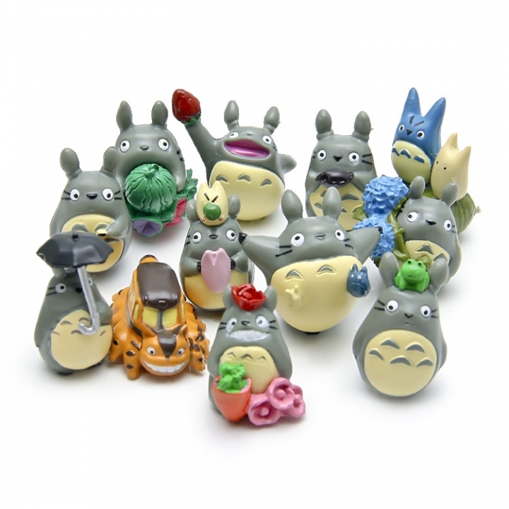 12 Totoro Decoration Hayao Miyazaki Totoro Doll Succulents plant Landscaping Doll