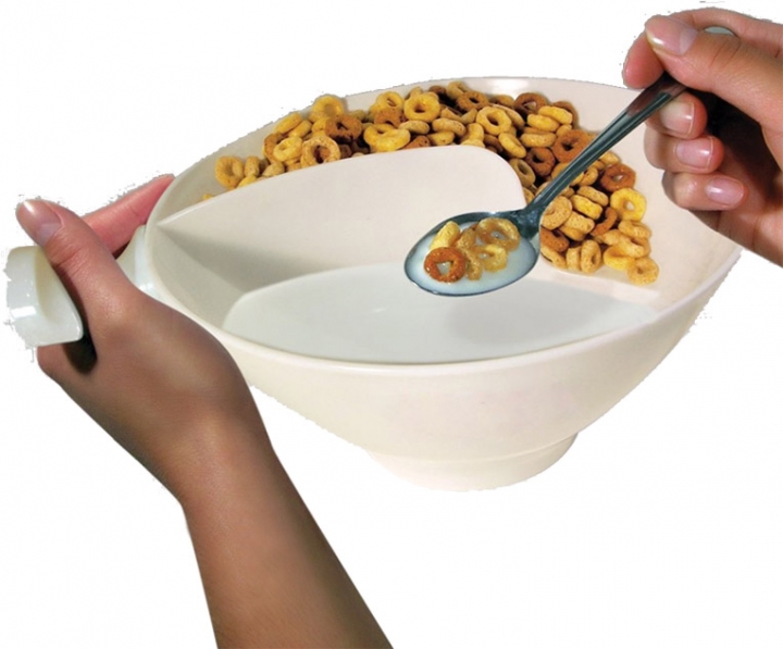 Separated Bowl With Handle Home Isolated Bowl With Snack Separated Bowl Snack