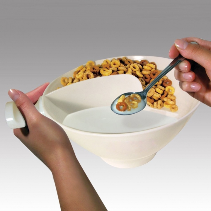 Separated Bowl With Handle Home Isolated Bowl With Snack Separated Bowl Snack