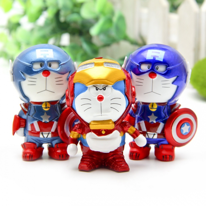 Transform Beauty team Creative Cartoon Baking Landscaping Doll Hand Doll Car Decoration