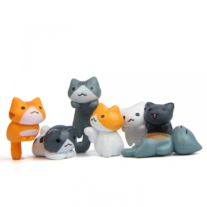 6 Models Cat DIY Landscaping Microscopic Bonsai Succulents Decoration gardening Accessories