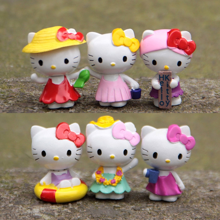 Le cat Summer theater Creative Cartoon Hand Doll Crafts Decoration