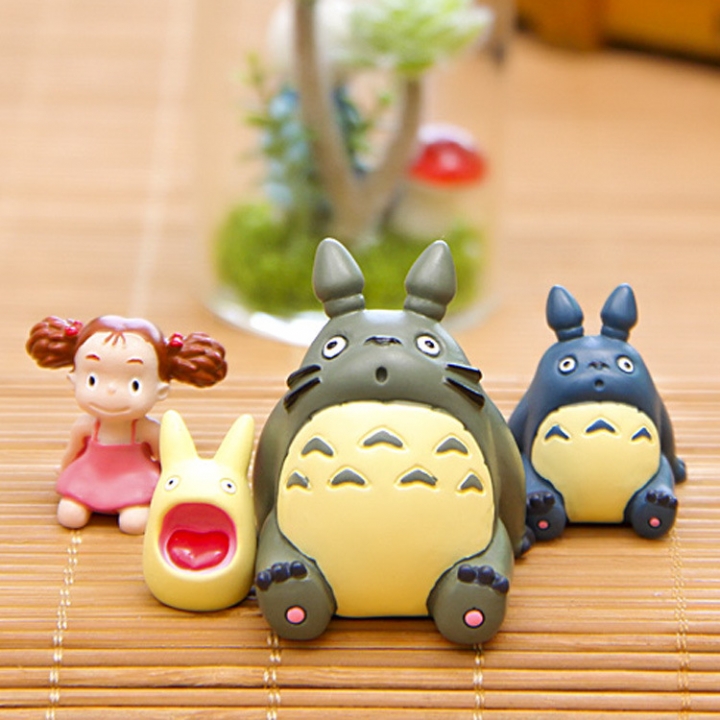 Totoro Look up Sky Make A Wish Scenes Xiaomeilan Totoro DIY Micro landscape Landscaping Doll