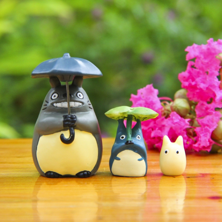 Blessing Make a Wish Umbrella Totoro Gardening Micro landscape Landscaping Doll