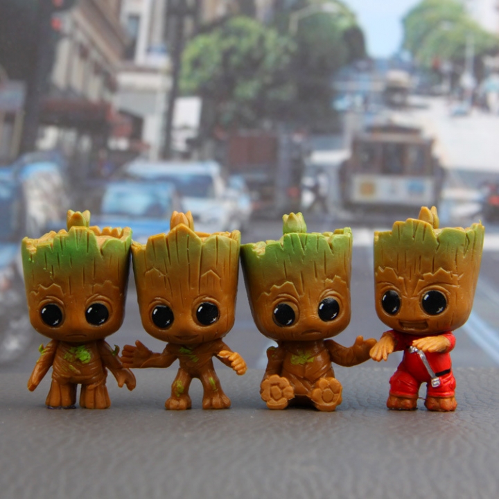 4 models Galaxy Guard Tree man Grout Doll Hand Inside the car Decoration
