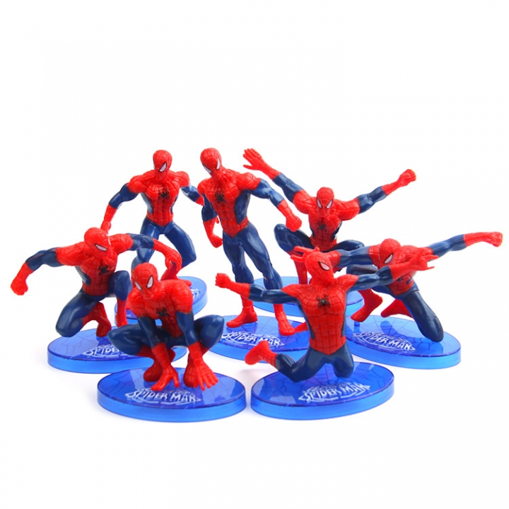 Super Hero Spiderman Hand Modeling Wild Landscaping Doll Car Swing Decoration