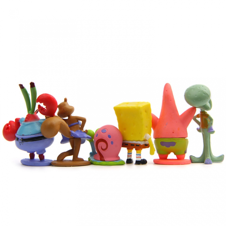 SpongeBob Send a Big star Snails Octopus Modeling Hand Diy Wild Landscaping Doll