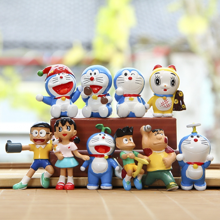 Blue fat man theater Creative Cartoon Hand Doll Decoration